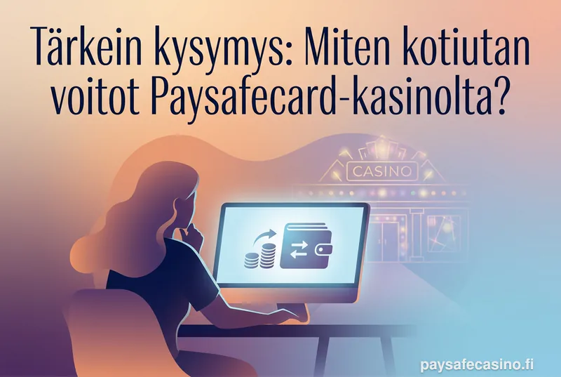 Tärkein kysymys: Miten kotiutan voitot Paysafecard-kasinolta?